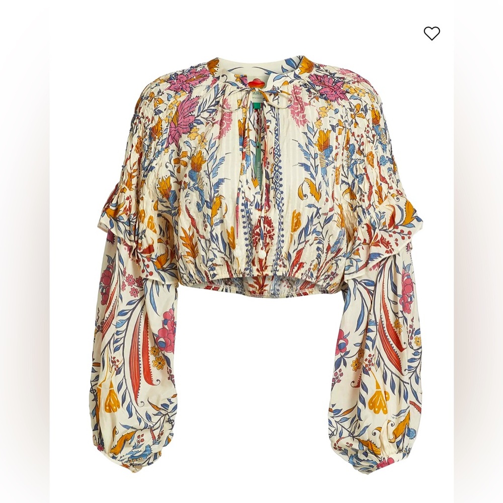 NWT FARM RIO FLORAL BLOUSE